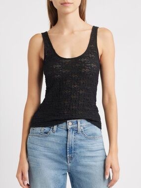 Rails Black Scoop Neck Tank Top